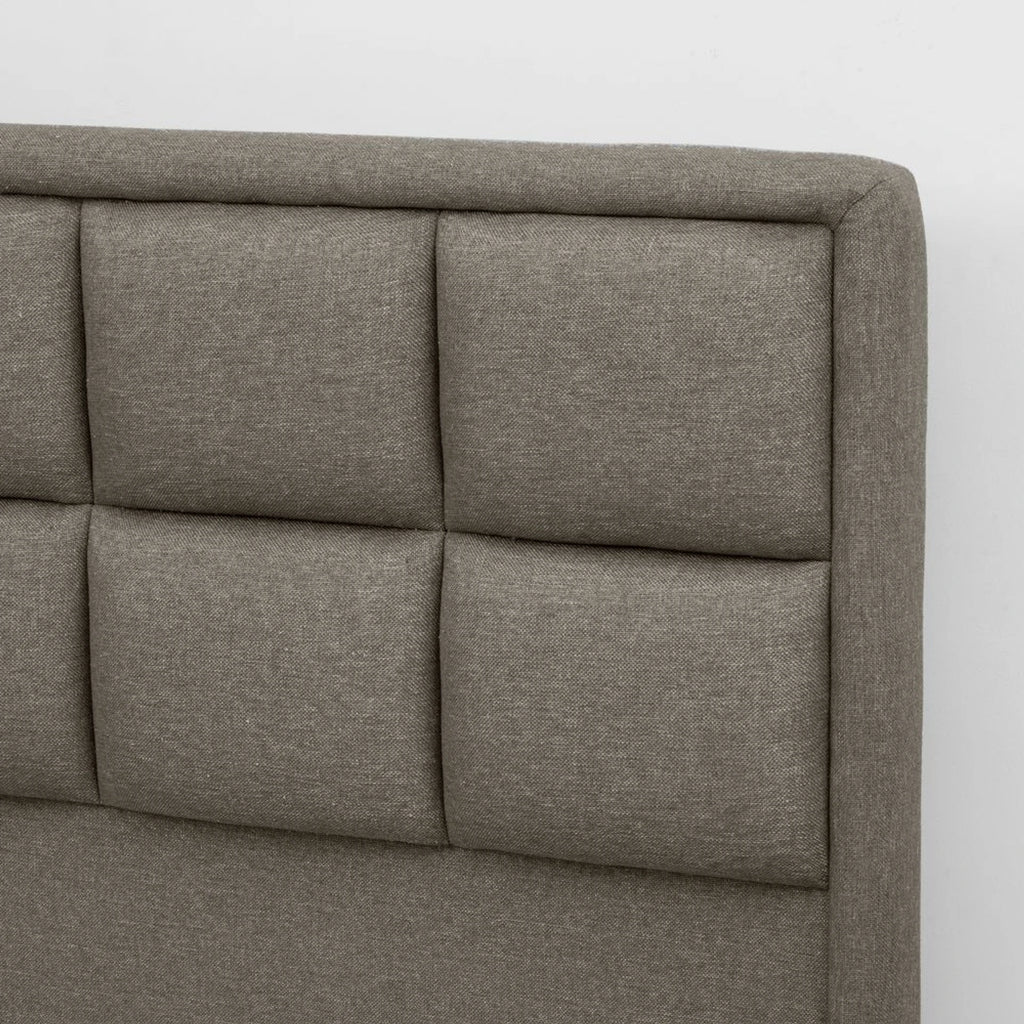 Solid Wood King Box Bed, 210 cm x 199 cm (6.89 ft x 6.53 ft) (Finish Color - Omega Grey, Delivery Condition - Knock Down)