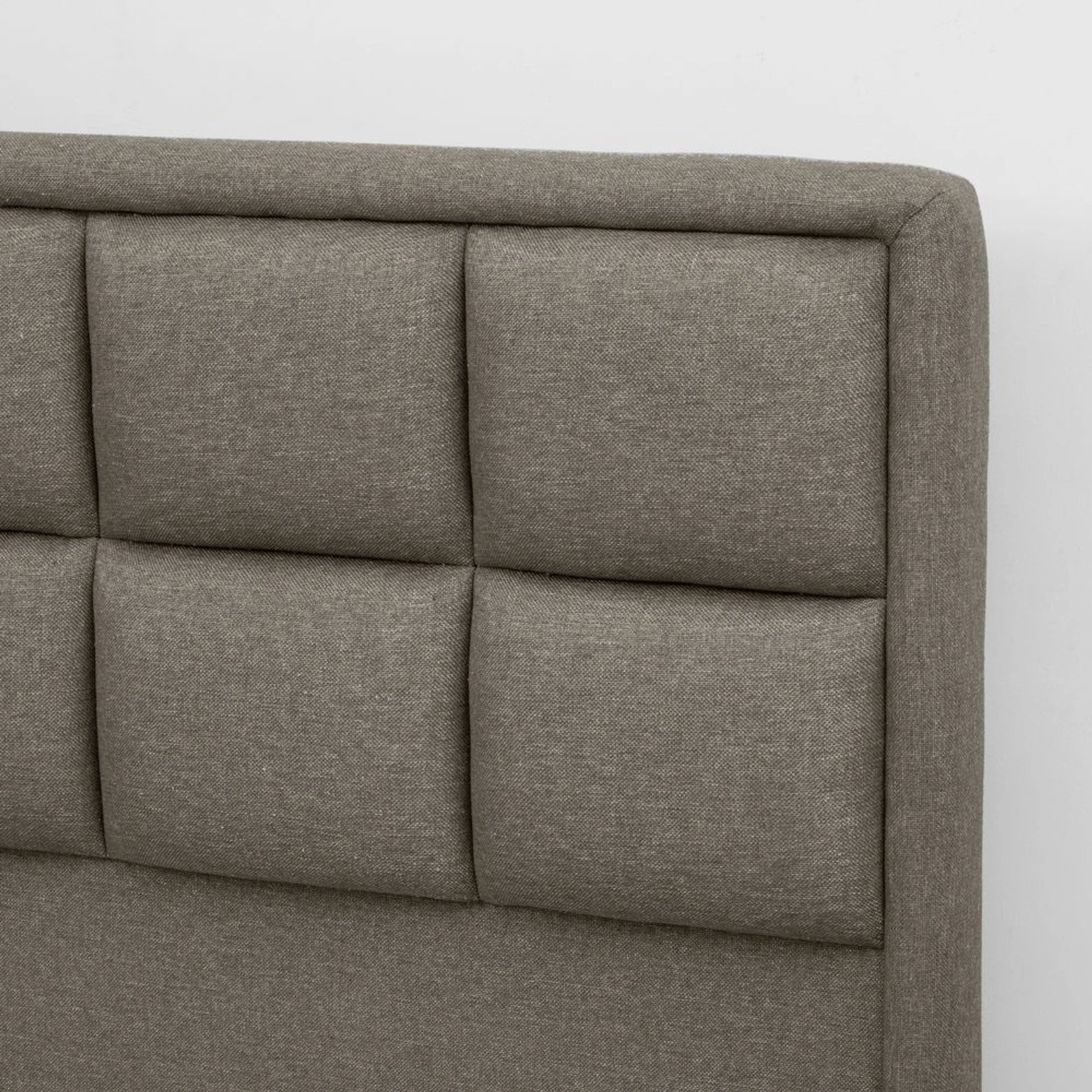 Solid Wood King Box Bed, 210 cm x 199 cm (6.89 ft x 6.53 ft) (Finish Color - Omega Grey, Delivery Condition - Knock Down)